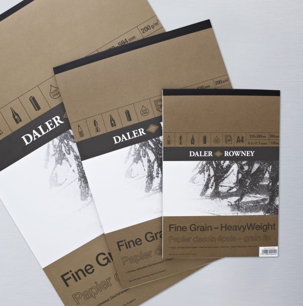 Daler Rowney Heavy Weight Fine Grain Drawing Pad - 30 Sheets 200 Gsm - Image 3