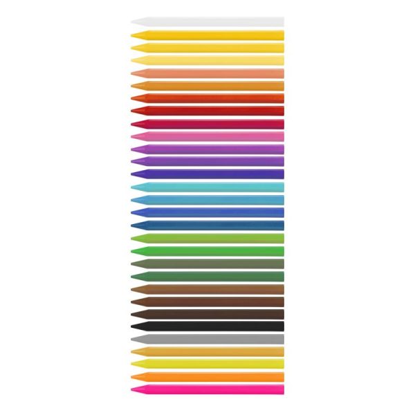 Milan PlastiPastel Triangluar Color Pencil Crayons Set Of 30 - Image 2