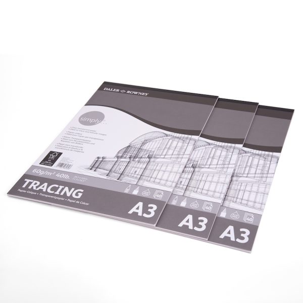 Daler Rowney Tracing Paper Pads 40 pages of 60gsm Paper - Image 2