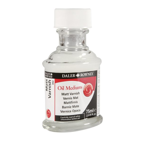 Daler Rowney Matt Varnish For Oil Colors In 75ml Bottle.