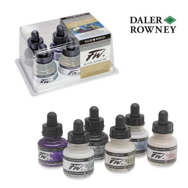 Shimmering Acrylic Inks