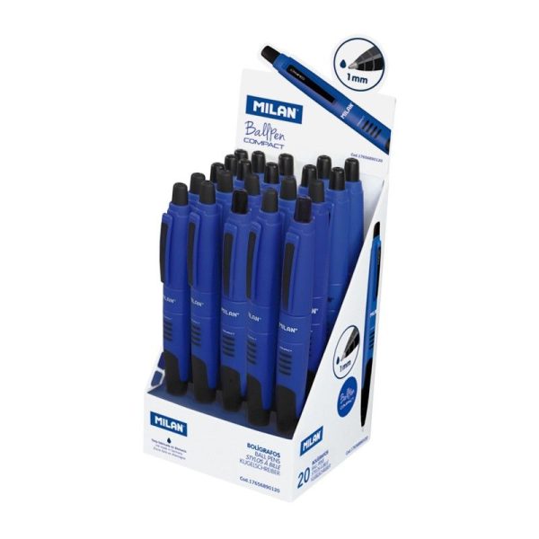 Milan Compact Blue Ball Pen Single Piece