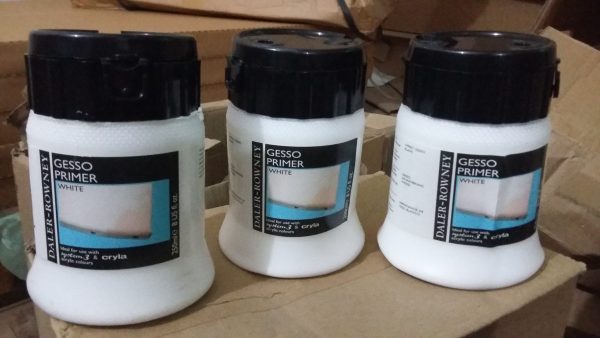 Daler Rowney White Gesso Primer 250ml Jar In Artist Quality. - Image 2