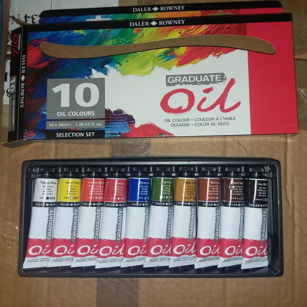 Daler Rowney Graduate Oil Paint Set of 10 Pcs In 38ml Tubes for Professionals. - Image 4