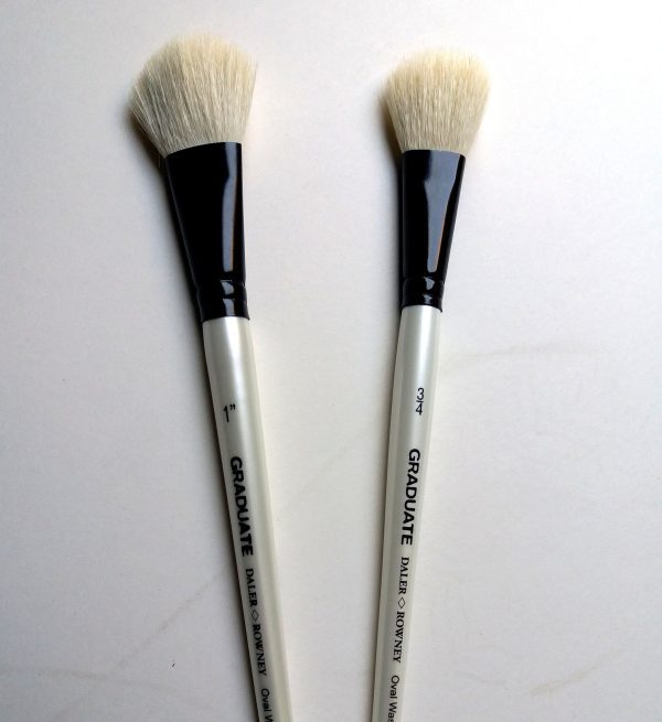 Daler Rowney Graduate Oval Wash Brush White Goat Hairs - Image 3