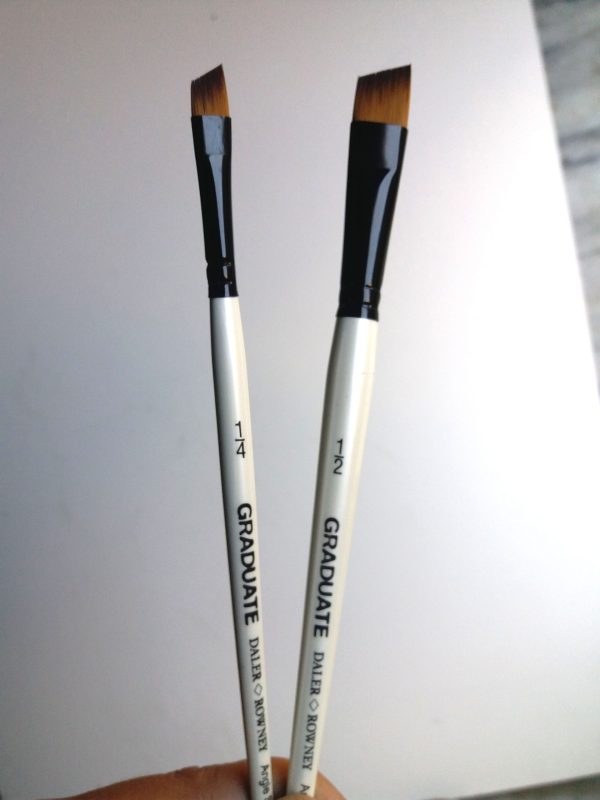 Daler Rowney Graduate Angle Shader Paint Brushes - Image 2