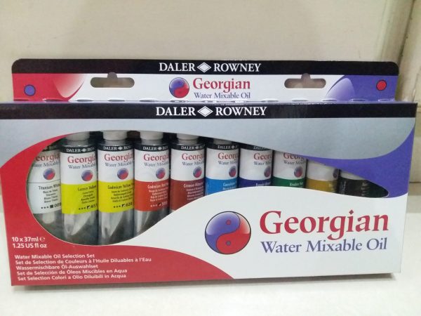 Georgian Water Mixable Oil Paint Set of 10 Pcs 37ml Tubes