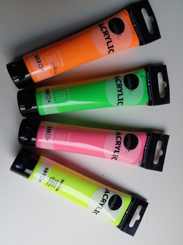 Daler Rowney Simply Neon Acrylic Paint in 75ml - Image 4