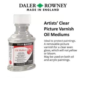 Daler Rowney Artist Clear Picture Varnish 75ml - For Oil Paints & Acrylic