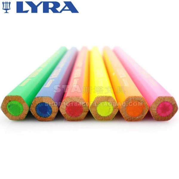 Lyra Giant Neon Color Pencils Set Of 6 Pcs - Image 7