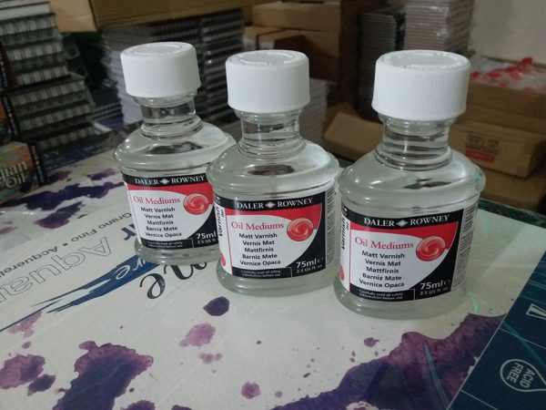 Daler Rowney Matt Varnish For Oil Colors In 75ml Bottle. - Image 2