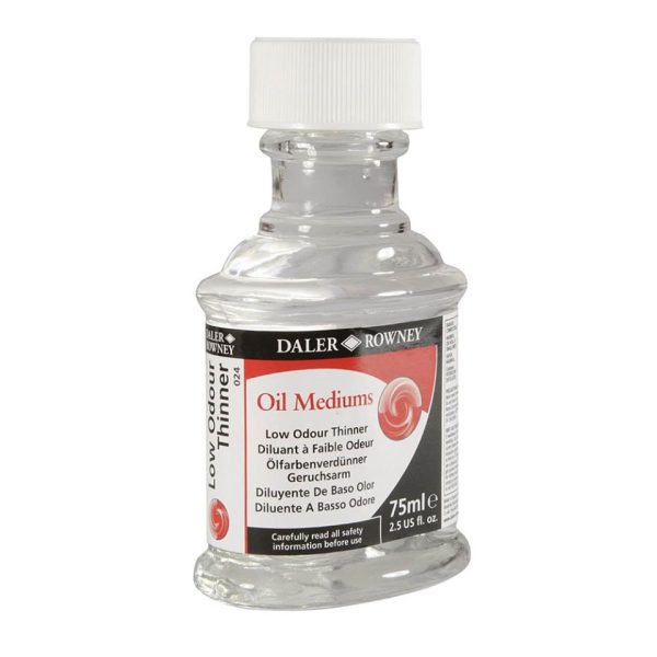 Daler Rowney Low Odour Thinner In 75ml Bottle For Oil Colors