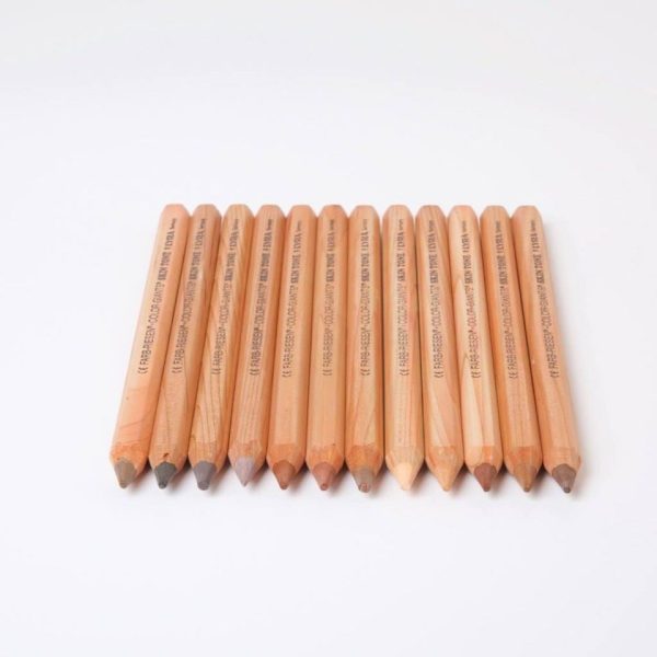 Lyra Giant Skin Tone Color Pencils Set Of 12 Pcs - Image 2