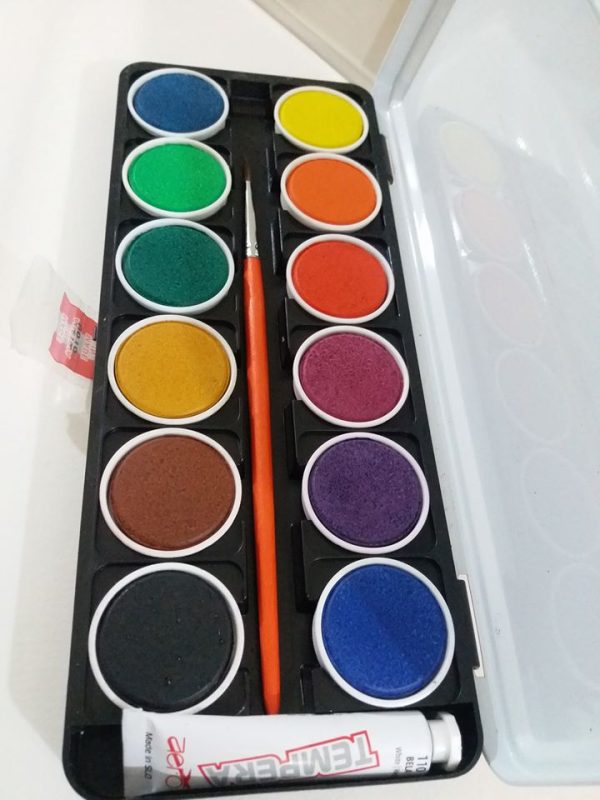 Aero Opaque Watercolour Paint Set Of 12 Pcs In Tin Box - Image 5