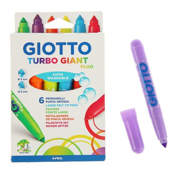 Giant Fluorescent Color Markers Set