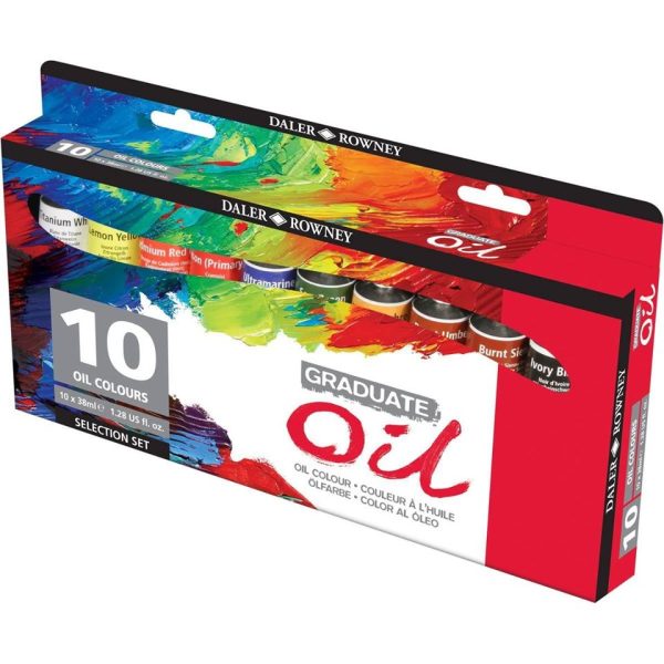 Daler Rowney Graduate Oil Paint Set of 10 Pcs In 38ml Tubes for Professionals. - Image 3