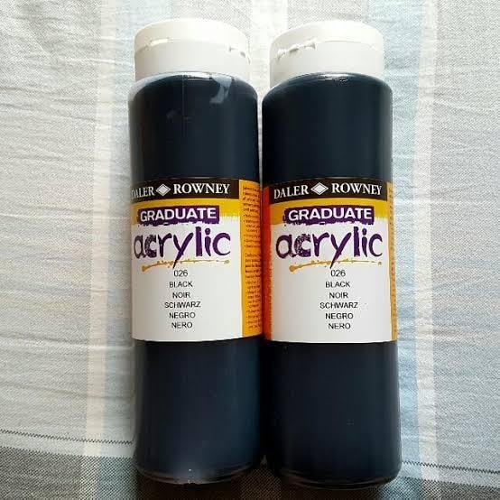 Daler-Rowney Graduate Acrilico – 500 Ml, Colore Deep Hue, Colore Brillante E Versatile, Adatto A Tela, Carta, Legno