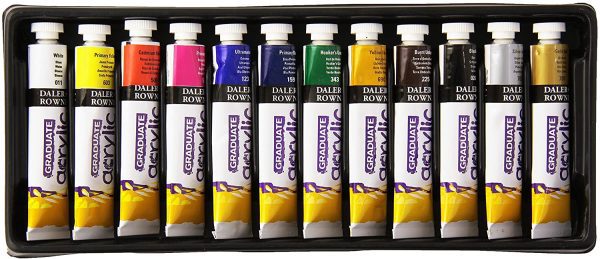 Daler Rowney Graduate Acrylic Paint Set 22ml (Pack Of 12) - Image 4