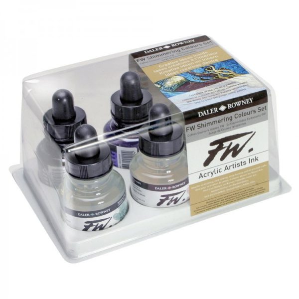 Shimmering Acrylic Inks