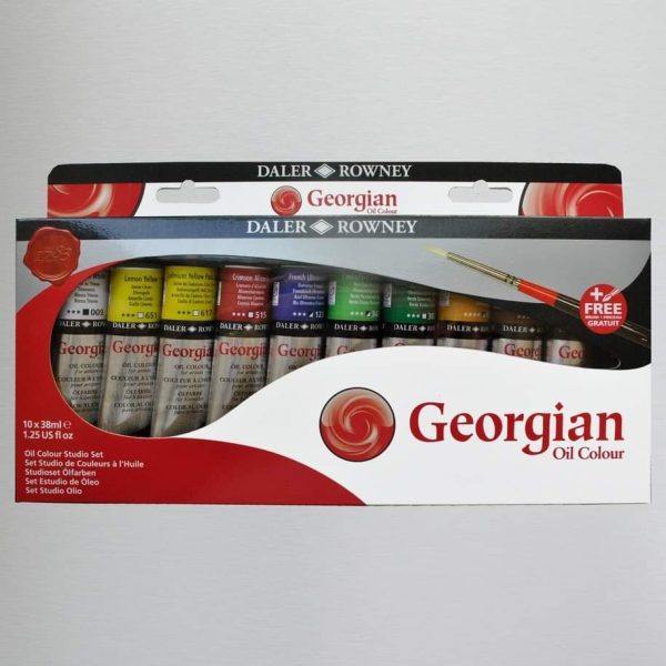 Daler Rowney Georgian Oil Paint Set Of 10 Pcs 38ml Tubes