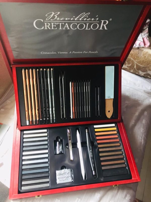 Cretacolor Selection Set Of 53 pcs In Wooden Box. - Image 2