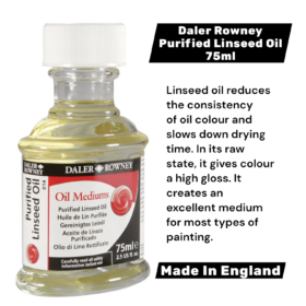 Daler Rowney Purified Linseed Oil 75ml Bottle