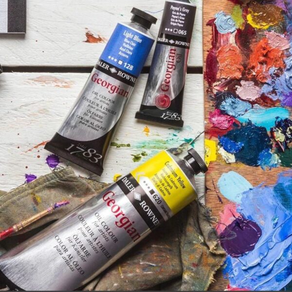 Daler Rowney Georgian Oil Paint Tubes In 225ml for Artists - Image 2