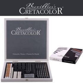 Black & White Charcoal in Wooden Box