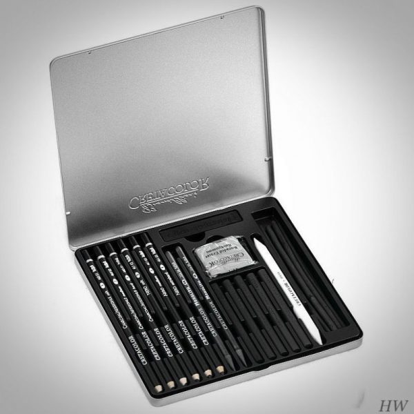 Cretacolor Black Box 20 Parts Charcoal Drawing Set