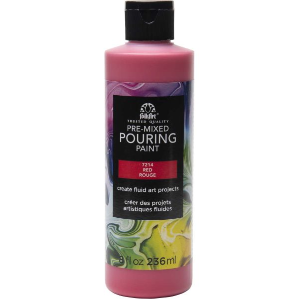 Folk Art Pre Mixed Acrylic Pouring Paints In 236ML - Image 7