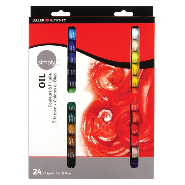 Daler Rowney Simply Oil Paint Set - 12ml Tubes - Image 6