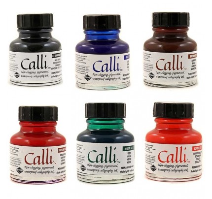 Daler-Rowney Calli 6 Colour Calligraphy Ink Set :: TheArtStore