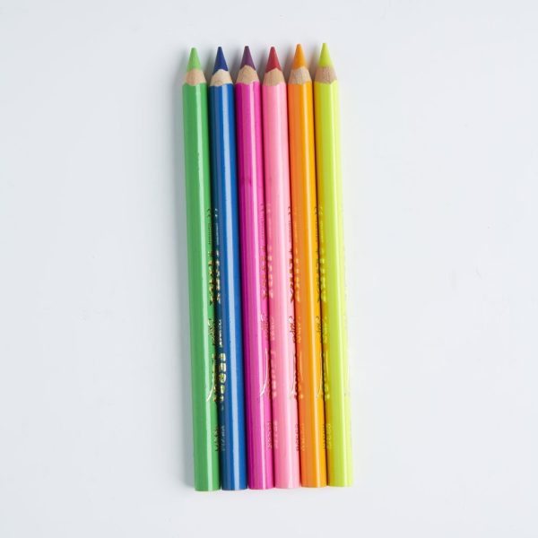 Lyra Giant Neon Color Pencils Set Of 6 Pcs - Image 4