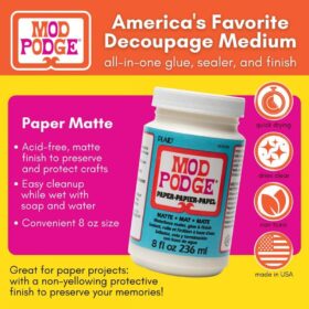 Mod Podge Paper Matte Glue In 236ml
