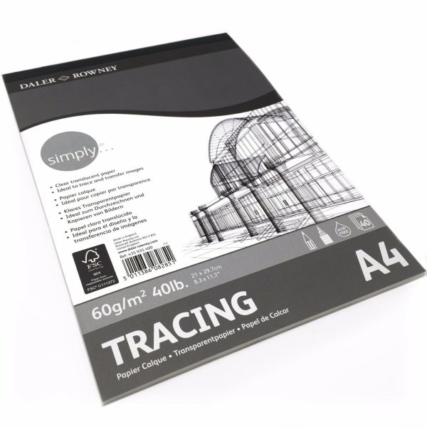 Daler Rowney Tracing Paper Pads 40 pages of 60gsm Paper - Image 3