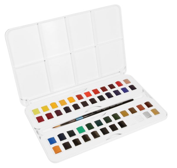 Daler Rowney Aquafine Watercolour Studio Set of 48 - Image 2