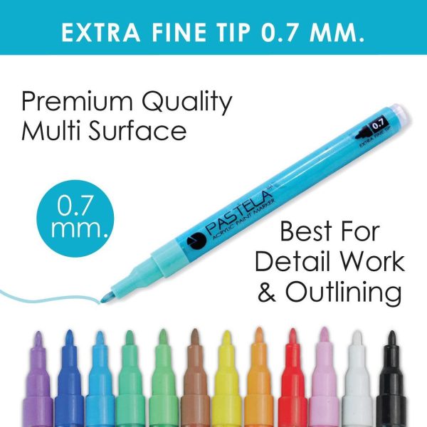 Fine tip acrylic paint marker