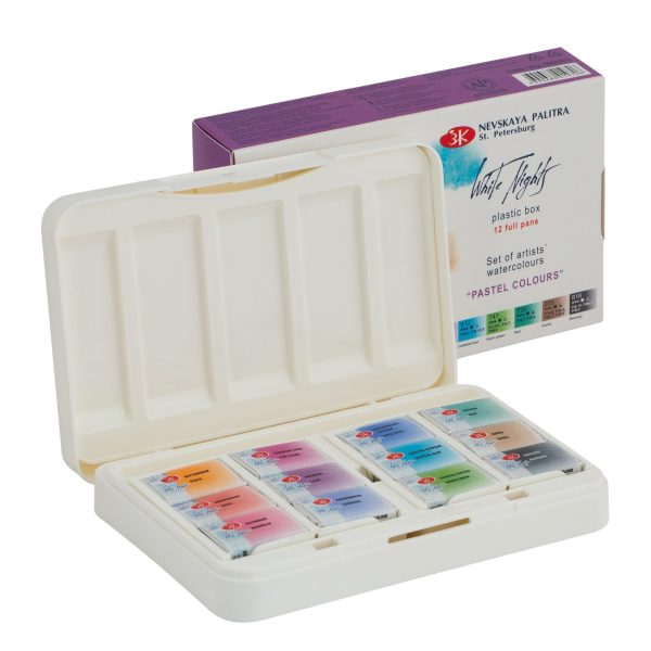 White Nights Pastel Watercolor Set Of 12 Full Pans - Image 2