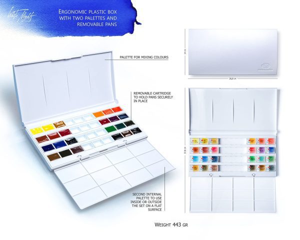 White Nights Artists Watercolors St Petersburgh Edition Set Of 24 - Image 2