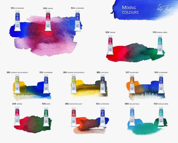 white nights watercolor paints