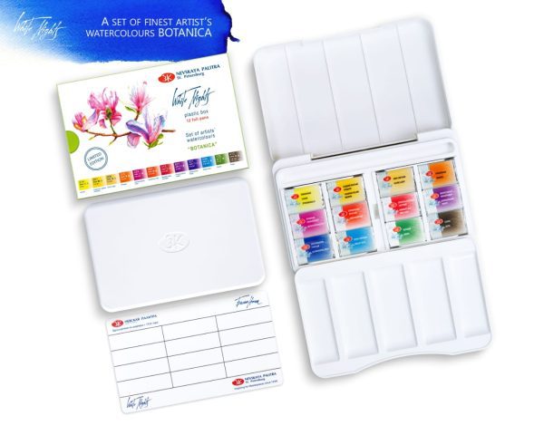 White Nights Botanica Watercolor Set Of 12 Full Pans - Image 5