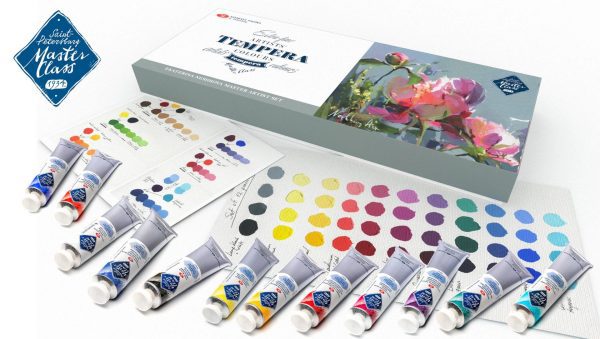 Masterclass Tempera Paints Set Of 12x18ml - Image 2