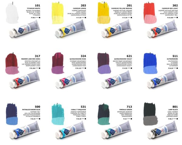 Masterclass Tempera Paints Set Of 12x18ml - Image 3