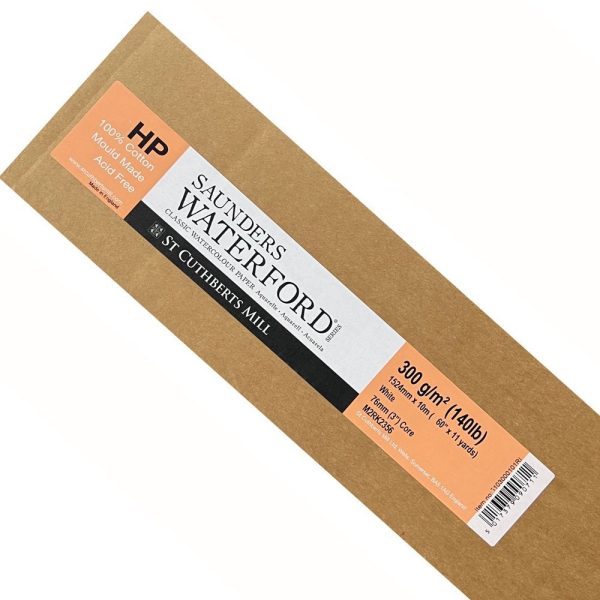 Saunders Waterford Watercolor Paper Roll - Hot Pressed 300Gsm