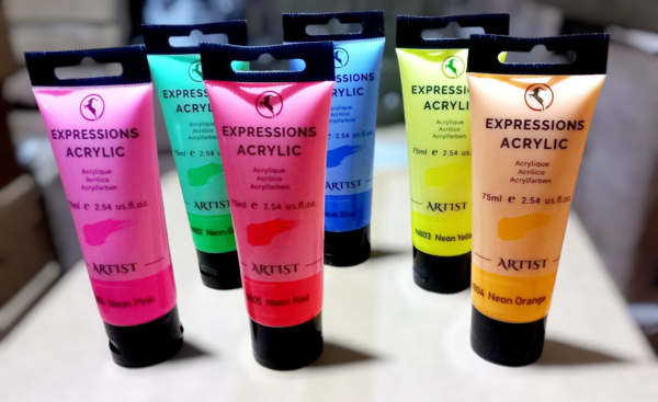 Expressions Acrylic Paints 75ml Neon Colors