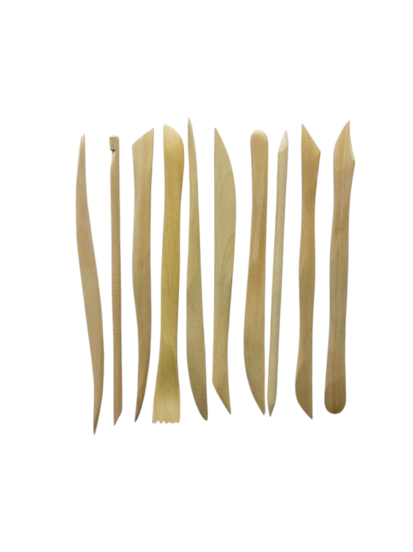 Wooden Modelling Clay Tool Set Of 10 Pcs