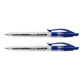 Milan P1 Ball Pen Pack Of 2 Pcs Transparent Body - Blue Ink