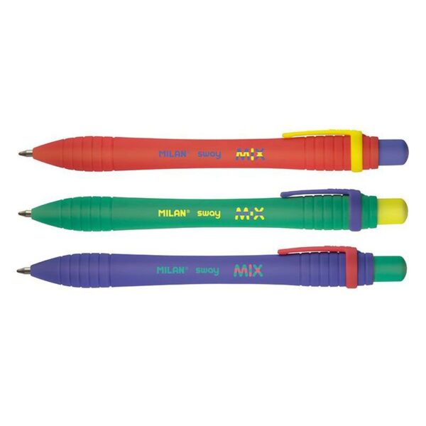 Milan Sway Ball Pen 1mm Pack Of 3 Pcs - Blue Ink - Image 3