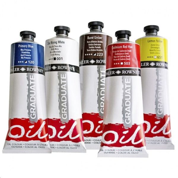 Daler Rowney Graduate Oil Paint Tubes 200ml - 42 Oil Colors - Image 4