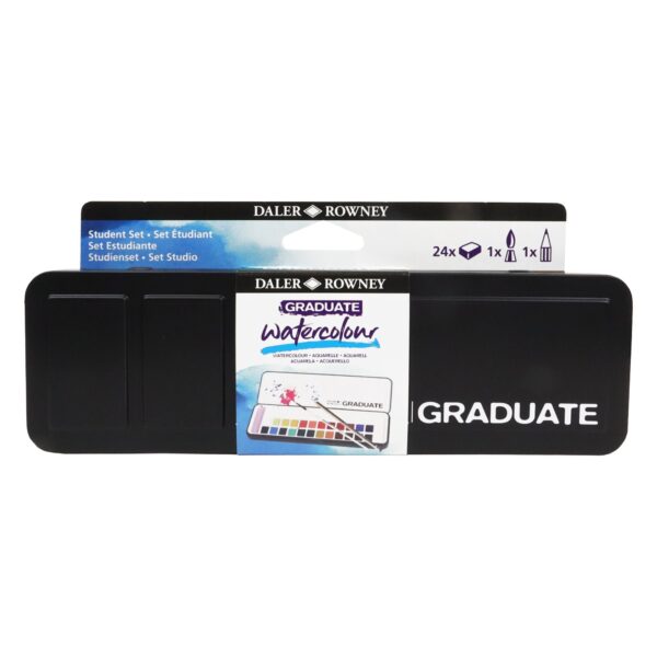 Daler Rowney Graduate Watercolors Half Pan Set Of 24 - Image 2